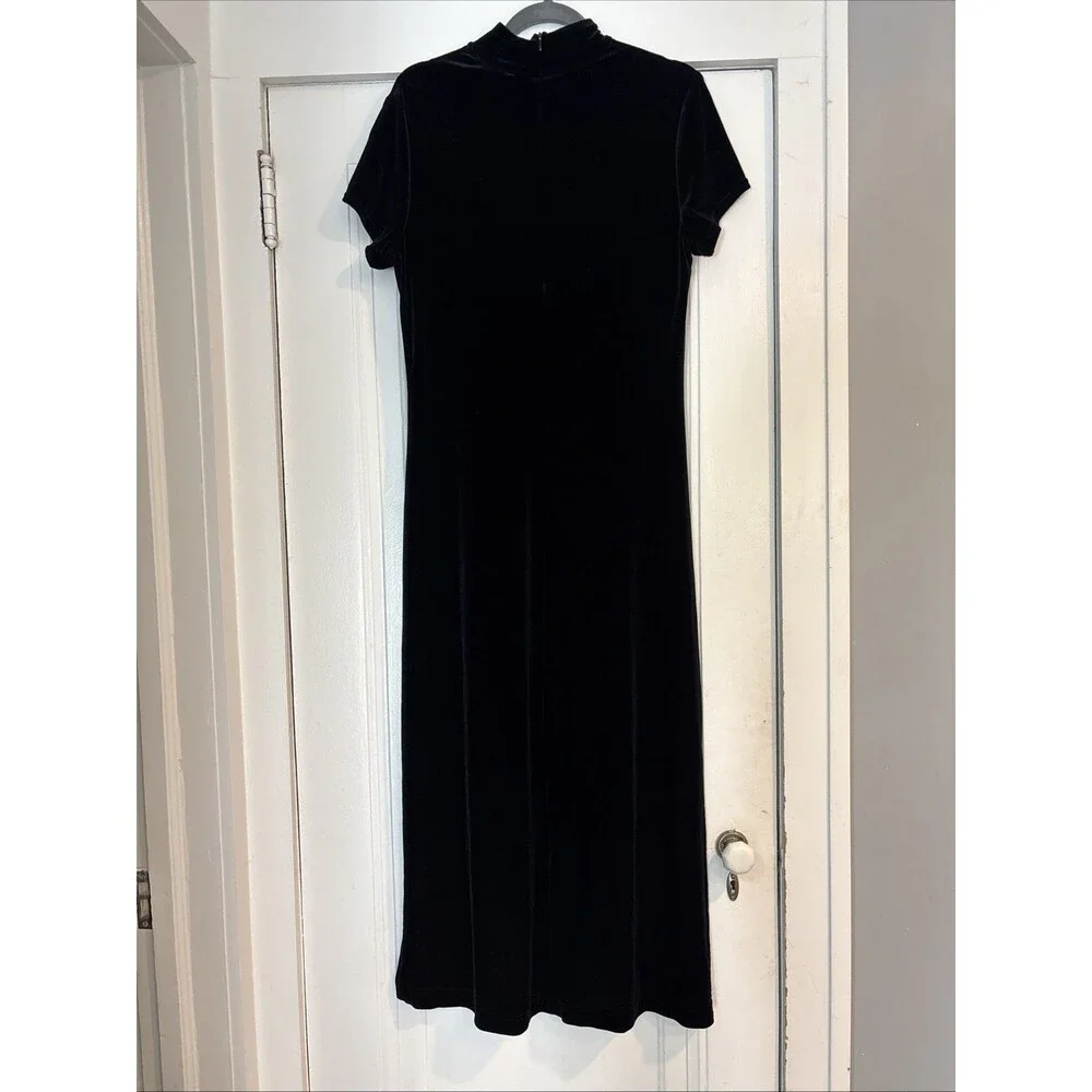 Vintage Jeffrey & Dara Gown By Linda Rutley And Evelyn Socias Black Velvet 12